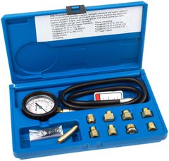ASTA Tester tlaku motorového oleje, 0 - 7 bar, univerzální, s adaptéry - ASTA