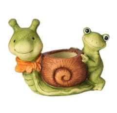 ProGarden Květináč keramický žába, hlemýžď