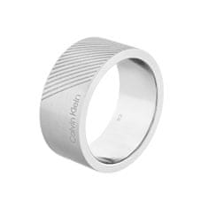 Calvin Klein Stylový ocelový prsten pro muže Architectural 35000436 (Obvod 64 mm)