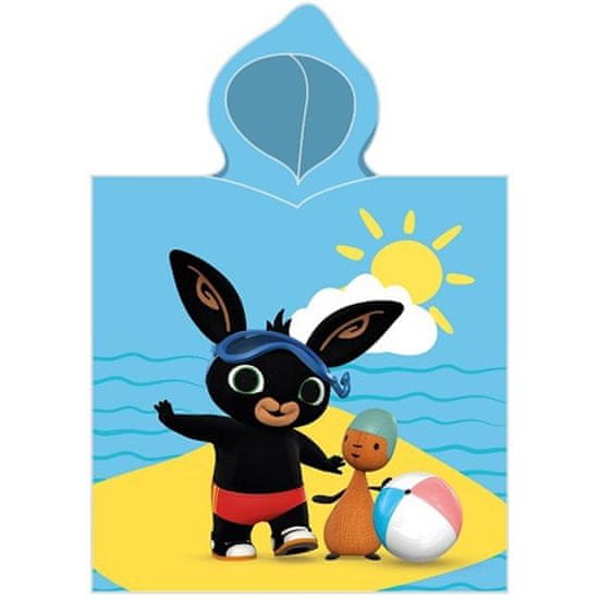 Carbotex Chlapecké plážové pončo - osuška s kapucí Zajíček Bing