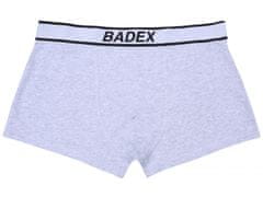sarcia.eu Šedé pánské bavlněné boxerky značky BADEX S