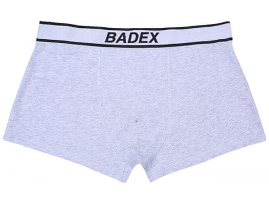 sarcia.eu Šedé pánské bavlněné boxerky značky BADEX