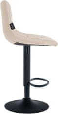 Sortland Barové židle Jerry - 2 ks - umělá kůže | černá/krémová