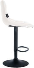 Barové židle Jerry - 2 ks - umělá kůže | černá/bílá