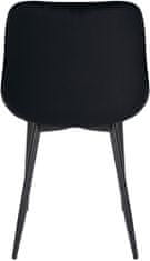 Sortland Jídelní židle Springs - 4 ks | černé