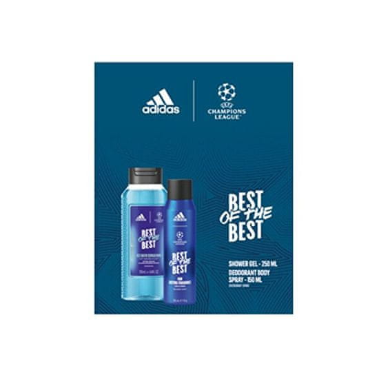 Adidas UEFA Best Of The Best - sprchový gel 250 ml + deodorant ve spreji 150 ml