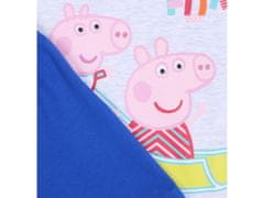 sarcia.eu Modro-šedé dívčí pyžamo Peppa Pig s krátkým rukávem 2 let 92 cm