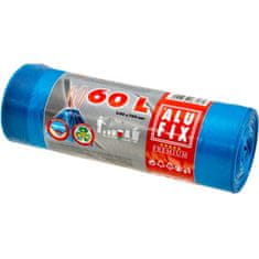 Alufix Pytle na odpadky zatahovací LDPE modré 60l (15ks)