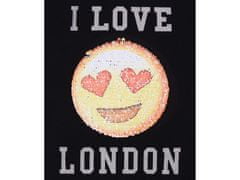 sarcia.eu Černé tričko s emotikonem I Love London 9-10 let 140 cm