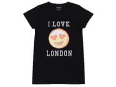 sarcia.eu Černé tričko s emotikonem I Love London 8-9 let 134 cm