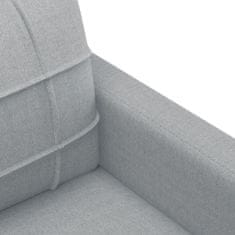 Vidaxl 4dílná sedací souprava s poduškami světle šedá textil
