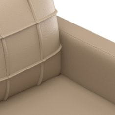 Vidaxl 4dílná sedací souprava s poduškami cappuccino umělá kůže