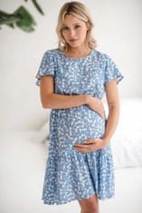 milk & love Těhotenské a kojící šaty Lovely Dress modrá S Modrá