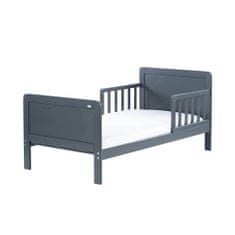 Drewex Dětská postel se zábranou a šuplíkem Olek 140x70 cm grafit
