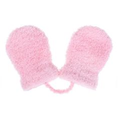 NEW BABY Dětské zimní rukavičky se šňůrkou světle růžové, vel. 62 (3-6m)