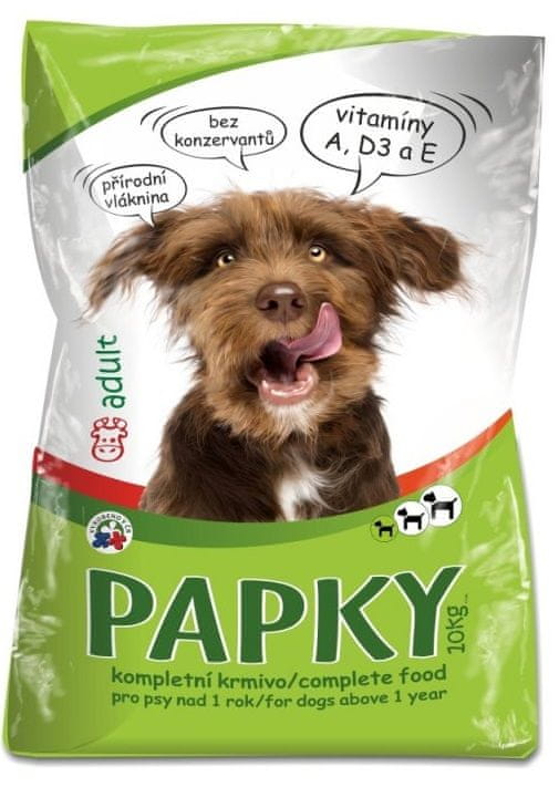 Akinu Papky 10 kg s hovězím pro psy - kompletní krmivo