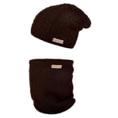 Little Angel Set pletená čepice a nákrčník Outlast - černá 6 | 54-57 cm