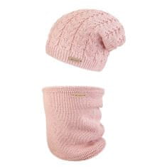 Little Angel Set pletená čepice a nákrčník Outlast - sv.růžová 6 | 54-57 cm