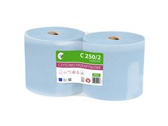 sarcia.eu ELLIS Ecoline Odolný, dvouvrstvý celulózový čisticí hadřík, modrý papírový ručník 2 rohlíky
