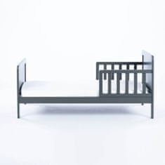 Drewex Dětská postel se zábranou a šuplíkem Olek 140x70 cm grafit