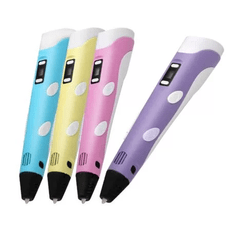 TopKing 3D pero s LCD displejem MODRÉ (žluté/fialové/růžové) + náplně