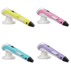 TopKing 3D pero s LCD displejem RŮŽOVÉ (modré/žluté/fialové) + náplně