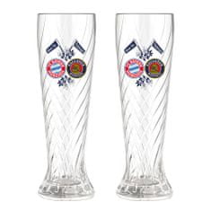 Fan-shop 2pack sklenic BAYERN MNICHOV 0,5 Weissbierglas