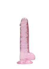 Shots Toys RealRock Realistic Dildo with Balls 17 cm Pink