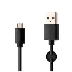 FIXED USB - micro USB kabel, 1m Černá