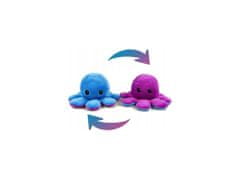TopKing Oboustranná plyšová chobotnice - modrá