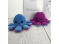 TopKing Oboustranná plyšová chobotnice - modrá