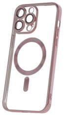 CPA C.P.A. silikonové TPU pouzdro Mag Color Chrome pro iPhone 14 Pro Max, růžovo-zlatá