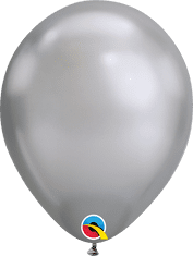 Qualatex Balónek Qualatex CHROME 18cm - stříbrný 100ks