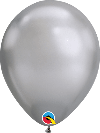 Qualatex Balónek Qualatex CHROME 18cm - stříbrný 100ks