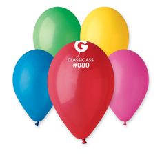 Gemar OB balónky G120 - 6 balónků mix barev