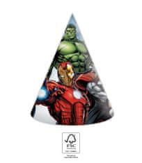 Procos Čepičky papírové EKO - Avengers (Marvel), 6ks