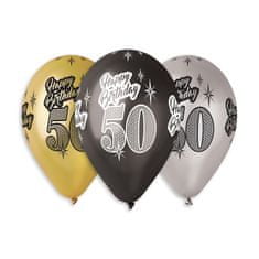 Gemar OB balónky GMS120 "50" HAPPY BIRTHDAY (5ks)