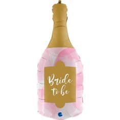 Grabo Šampaňské s nápisem Bride To Be 36"/91cm fóliový balónek nafukovací
