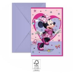 Procos Pozvánky a obálky EKO - Minnie Disney 6ks