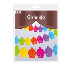GoDan Girlanda papírová - Barevné muffiny 360x15,1x18cm