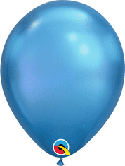 Qualatex Balónek Qualatex CHROME 11" modrý (100ks v balení)