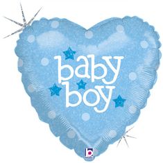 Grabo Baby-Boy srdce 18"/46cm fóliový balónek nafukovací