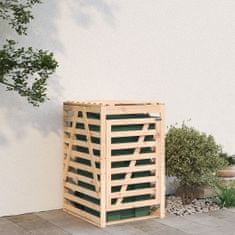 Greatstore Úložný box na popelnici 84 x 90 x 128,5 cm masivní borové dřevo