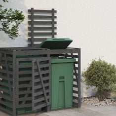 Vidaxl Nástavec pro úložný box na popelnice šedý masivní borové dřevo