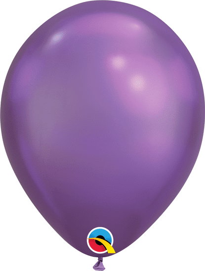 Qualatex Balónek Qualatex CHROME 11" fialový (100ks v balení)