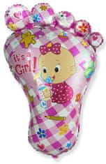 Flexmetal Chodidlo holčička 32"/82 cm fóliový balónek