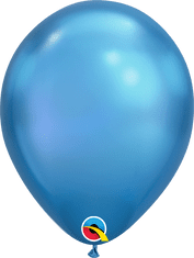 Qualatex Balónek Qualatex CHROME 18cm - modrý 100ks