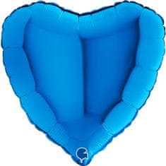 Grabo Srdce modré 18"/46cm fóliový balónek nafukovací