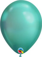 Qualatex Balónek Qualatex CHROME 11" zelený (25ks v balení)