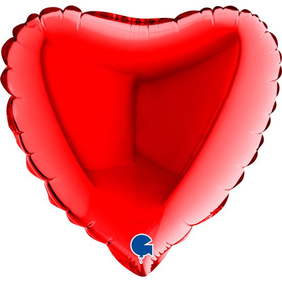 Grabo Balónek fóliové srdce červené 25 cm nebalené fóliový balónek nafukovací